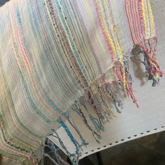 Pastel multi color lightweight scarf - Picture 2 of 6